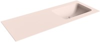LEAF Rosee Inset / Built-in Basin solid surface 120cm. Position basin Right.