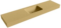 LEAF Oro Wall-Hung Basin solid surface 180cm. Position basin Center rim 12cm.