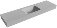 LEAF Plata Wall-Hung Basin solid surface 170cm. Position basin Center rim 12cm.