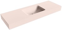 LEAF Rosee Wall-Hung Basin solid surface 141cm. Position basin Center rim 12cm.