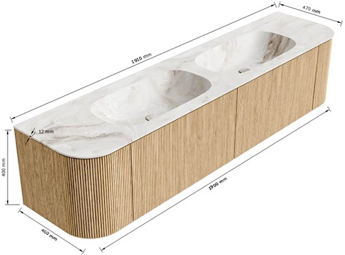 KRVSTS190LR2L2D0KDDusSom - Lijntekening