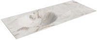 MOON Frappe Lavabo incasso solid surface 111cm. Posizione lavabo Sinistra.
