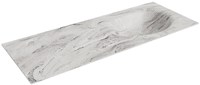 MOON Glace Inset / Built-in Basin solid surface 120cm. Position basin Right.