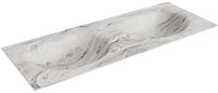MOON Glace Inset / Built-in Basin solid surface 120cm. Position basin Double.