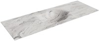 MOON Glace Einbauwaschbecken aus solid surface (mineralwerkstoff) 130cm. Waschbeckenposition Mittig.