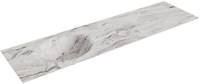 MOON Glace solid surface inbouw wastafel 171cm. Positie wasbak Links.