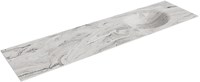 MOON Glace Lavabo encastrado de solid surface 181cm. Posición del fregadero Derecho.