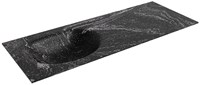 MOON Lava Lavabo incasso solid surface 121cm. Posizione lavabo Sinistra.