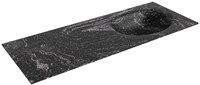 MOON Lava Inset / Built-in Basin solid surface 121cm. Position basin Right.