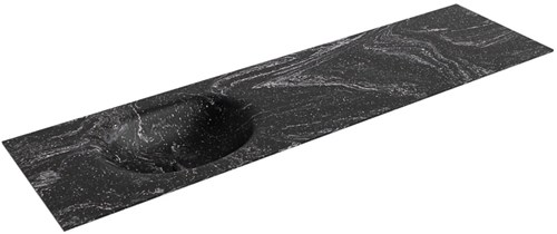 MOON Lava Inset / Built-in Basin solid surface 170cm. Position basin Left.