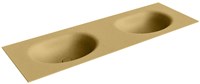 MOON Oro Lavabo encastré solid surface 140cm. Position lavabo Double.