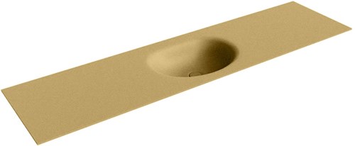 MOON Oro Lavabo encastré solid surface 181cm. Position lavabo Centrée.