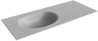 MOON Plata Lavabo incasso solid surface 110cm. Posizione lavabo Sinistra.