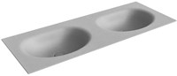 MOON Plata Inset / Built-in Basin solid surface 121cm. Position basin Double.
