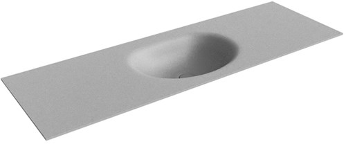 MOON Plata Inset / Built-in Basin solid surface 141cm. Position basin Center.