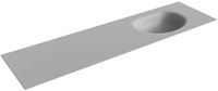 MOON Plata Lavabo incasso solid surface 171cm. Posizione lavabo Destra.