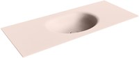 MOON Rosee Lavabo encastré solid surface 111cm. Position lavabo Centrée.