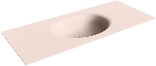 MOON Rosee Lavabo incasso solid surface 111cm. Posizione lavabo Centro.