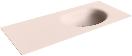 MOON Rosee Lavabo encastrado de solid surface 111cm. Posición del fregadero Derecho.