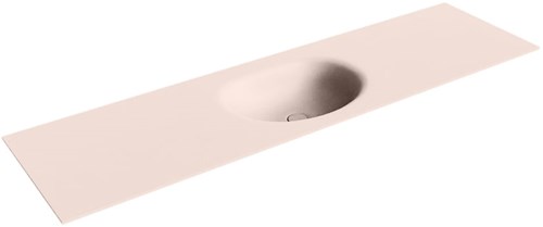 MOON Rosee Lavabo incasso solid surface 171cm. Posizione lavabo Centro.