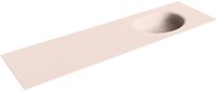 MOON Rosee Lavabo encastré solid surface 170cm. Position lavabo Droite.