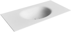 MOON Talc Lavabo encastré solid surface 91cm. Position lavabo Centrée.