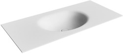 MOON Talc Lavabo incasso solid surface 100cm. Posizione lavabo Centro.