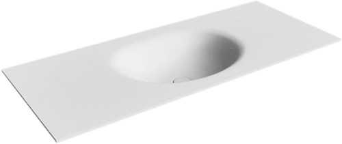 MOON Talc Inset / Built-in Basin solid surface 110cm. Position basin Center.