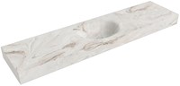 MOON Frappe Wall-Hung Basin solid surface 190cm. Position basin Center rim 12cm.
