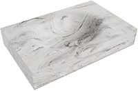 MOON Glace Lavabo mural solid surface 70cm. Position lavabo Centrée rebord 12cm.