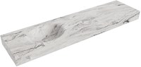 MOON Glace Lavabo mural solid surface 181cm. Position lavabo Gauche rebord 12cm.