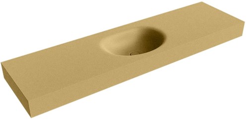 MOON Oro Wall-Hung Basin solid surface 171cm. Position basin Center rim 12cm.