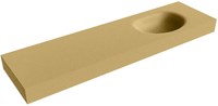 MOON Oro Lavabo mural solid surface 170cm. Position lavabo Droite rebord 12cm.