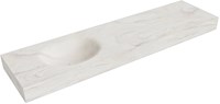 MOON Ostra vrijhangende wastafel 180cm. Positie wasbak Links rand 12cm. 