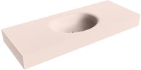 MOON Rosee Wall-Hung Basin solid surface 120cm. Position basin Center rim 12cm.