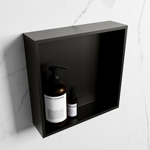 EASY Nicho de ducha 29,5x29,5cm solid surface color Urban / Urban. 1 compartimento apto para instalación empotrada y sobreponer.
