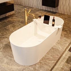 NOBLE baignoire autoportante 180x75cm couleur Talc / Talc.