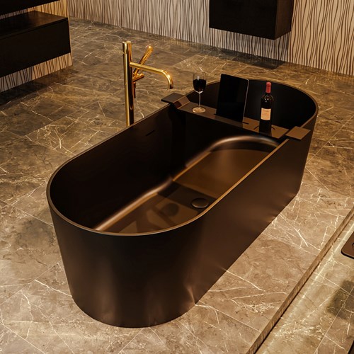 NOBLE Bañera exenta solid surface 180x75cm color Urban / Urban.