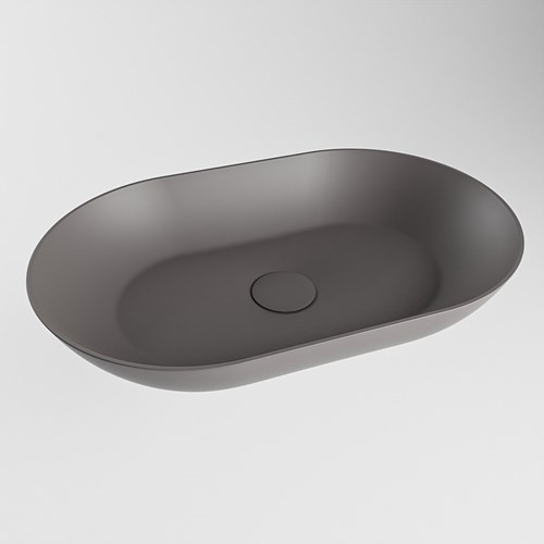 ONNI Vasque à poser solid surface 55cm couleur DarkGrey / DarkGrey.-2
