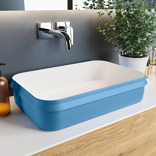 ARVO Waskom solid surface 55cm kleur Jeans / Talc