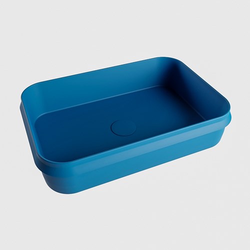 ARVO Lavabo d'appoggio solid surface 55cm colore Jeans / Jeans.-2