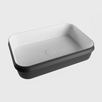ARVO Waskom solid surface 55cm kleur Urban / Talc-2