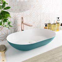 ONNI aufsatzwaschbecken solid surface 55cm farbe Smag / Talc.