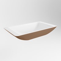 TOPI Waskom solid surface 60cm kleur Rust / Talc-3