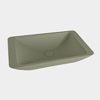 TOPI Lavabo d'appoggio solid surface 60cm colore Army / Army.-2