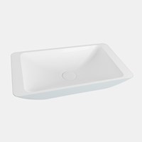 TOPI Countertop Basin solid surface 60cm color Clay / Talc.-2
