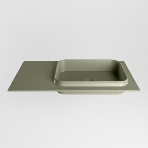 RIDGE Army Inset / Built-in Basin solid surface 91cm. Position basin Right.-2