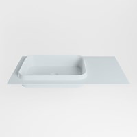 RIDGE Clay Lavabo incasso solid surface 91cm. Posizione lavabo Sinistra.-2