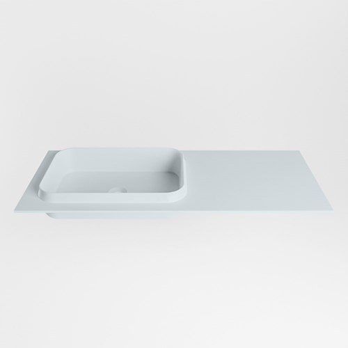 RIDGE Clay Lavabo encastré solid surface 110cm. Position lavabo Gauche.-2