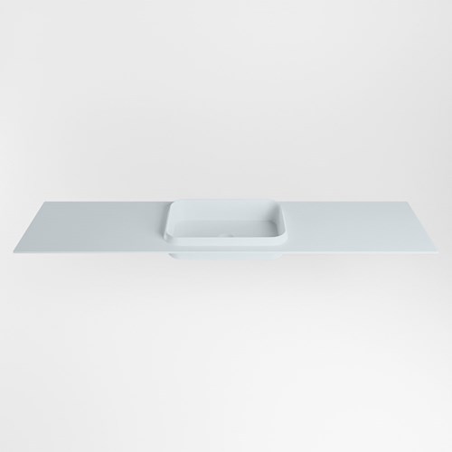 RIDGE Clay solid surface inbouw / inleg wastafel 180cm. Positie wasbak midden.-2